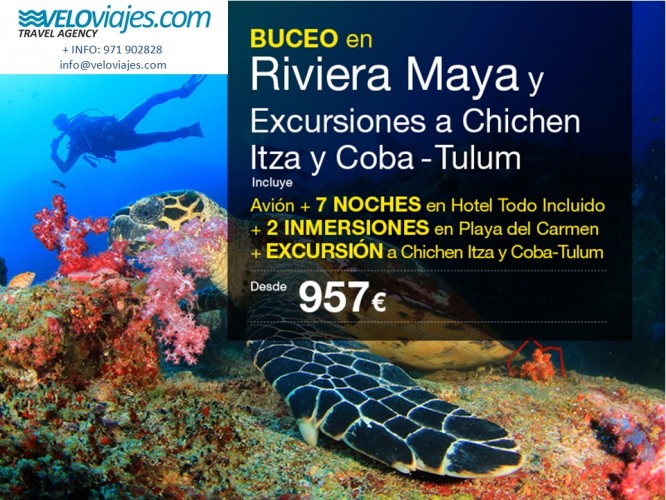 Oferta Buceo en Riviera Maya