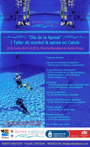 "Día de la Apnea" 1er Taller de snorkel & apnea en Calvià