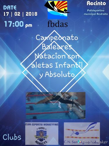 Natación con aletas: Campeonato Baleares Natación con aletas infantil y Absoluto