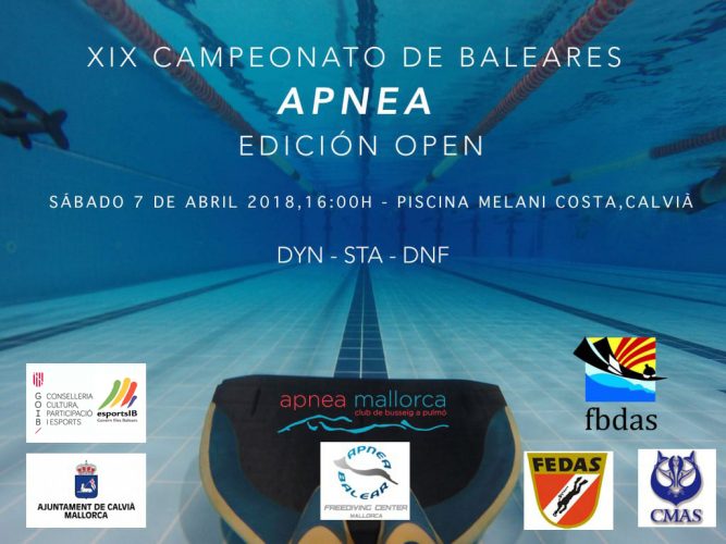 Apnea, XIX  campeonato de Baleares Apnea, edición Open