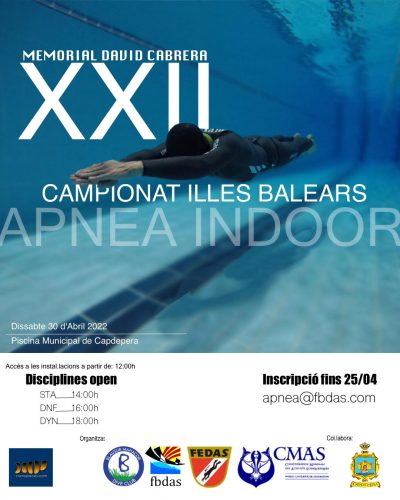 Campionat Illes Balears, Apnea Indoor