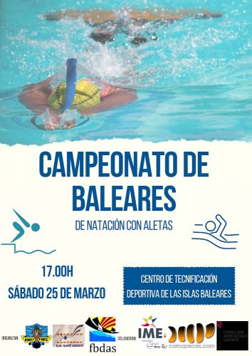 Campeonato de Baleares de natación con aletas, 25 marzo