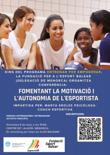 Conferència gratuïta per entrenadors i entrenadores, dins el programa "ENTRENAR PER EMPODERAR"