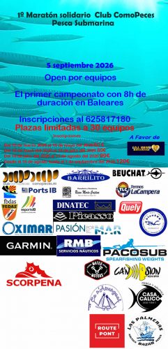 1º maratón solidario de pesca submarina, 5 Septiembre